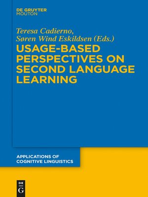 cover image of Usage-Based Perspectives on Second Language Learning
